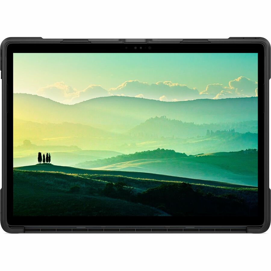 Dell EcoLoop Rugged Case for 13.3" Latitude 7350 displaying stunning landscape imagery on screen, combining style and protective capabilities.
