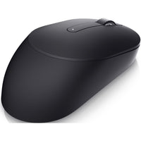 Side perspective of the Dell MS300 Wireless Mouse, highlighting its full-size ergonomic shape and professional aesthetic.