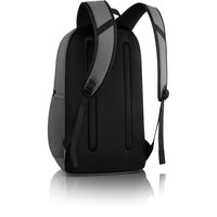 Back view of the Dell EcoLoop Urban CP4523G 15" Weatherproof Backpack highlighting the comfortable padded straps and weather-resistant material.