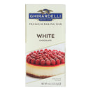 Ghirardelli 4 Oz White Chocolate Premium Baking Bar - Case of 12, Scored for Easy Measuring