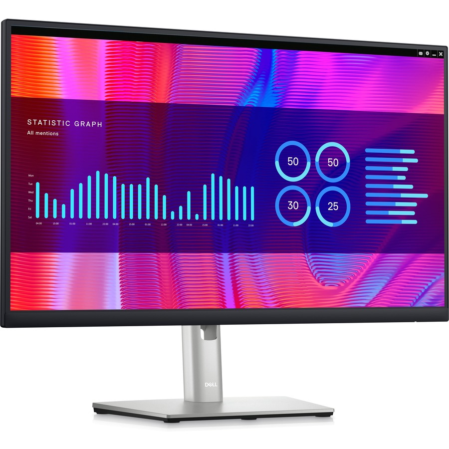 Dell P2423DEQHD 23.8" QHD Monitor | USB-C, HDMI, DisplayPort | Ergonomic, Eco-Friendly Design | 75Hz