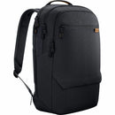 Front view of Dell EcoLoop CP7625 14-16In Black Business Backpack featuring sleek design and eco-friendly materials, ideal for professionals on the go.