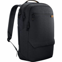 Front view of Dell EcoLoop CP7625 14-16In Black Business Backpack featuring sleek design and eco-friendly materials, ideal for professionals on the go.