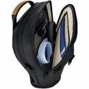 Interior view of the Dell EcoLoop CP7625 14-16In Black Business Backpack, showcasing smart organization with multiple compartments and padded protection, perfect for eco-conscious professionals.
