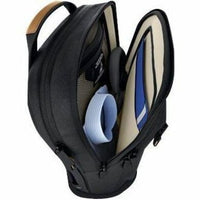 Interior view of the Dell EcoLoop CP7625 14-16In Black Business Backpack, showcasing smart organization with multiple compartments and padded protection, perfect for eco-conscious professionals.