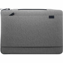 Dell EcoLoop Urban Sleeve for 11-14 Inch Laptops in Heather Gray showcasing eco-friendly design and retractable handle, perfect for on-the-go professionals.