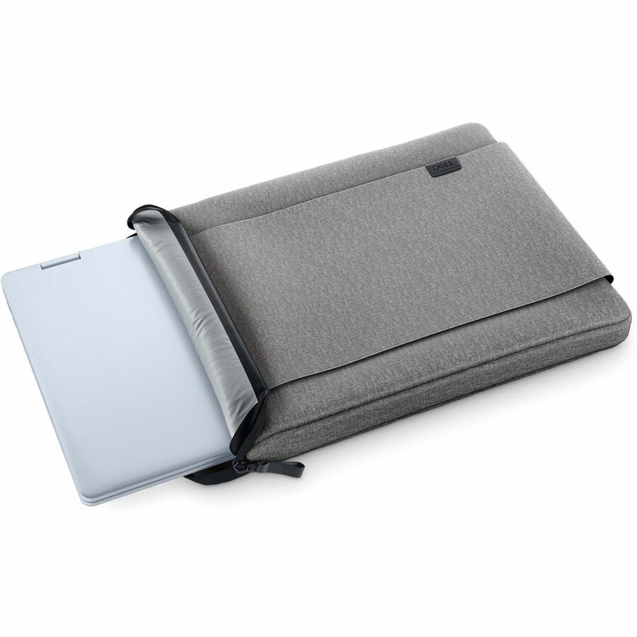 Dell EcoLoop Urban Sleeve for 11-14 Inch Laptops - Heather Gray, Eco-Friendly Design With Retractable Handle