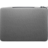 Dell EcoLoop Urban Sleeve for 11-14 Inch Laptops in Heather Gray, showcasing a sleek and modern design with a durable exterior and zip closure.