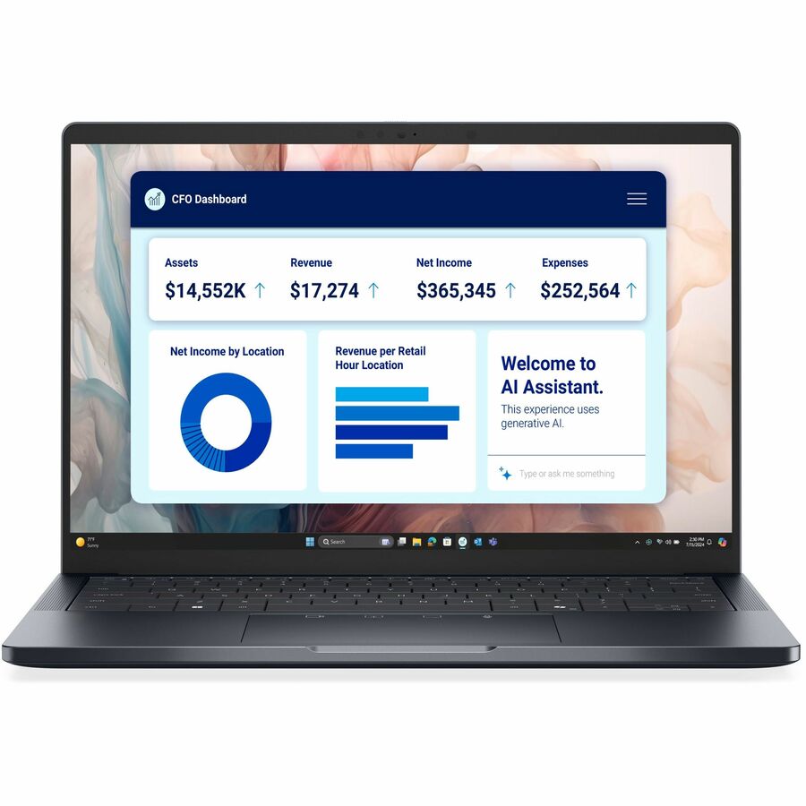 Dell Pro 14 Copilot PC - 32GB RAM, 512GB SSD, 14" FHD, AI Enhanced Performance in Magnetite