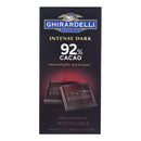 Ghirardelli 92% Cacao Moonlight Mystique Dark Chocolate Bars - 12 Pack, 3.17 Oz Each