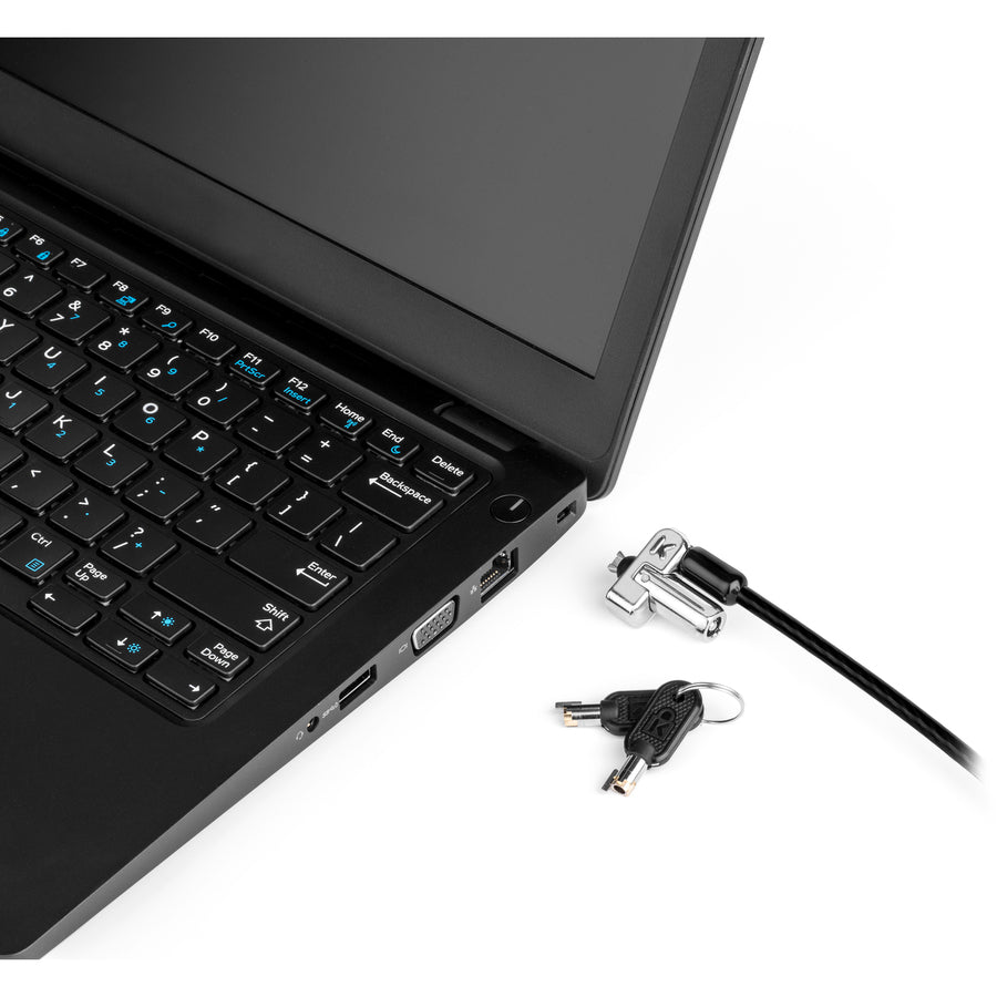 Kensington N17 Keyed Laptop Lock for Dell Wedge Slots - Strong Carbon Steel Security Solution
