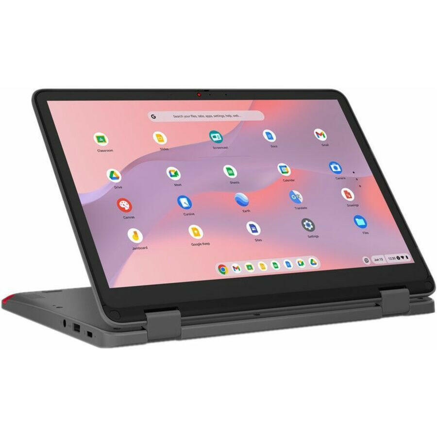 Lenovo 500E 12.2" Chromebook N100 4GB RAM 32GB Storage Graphite Gray 2-in-1 Versatile Device