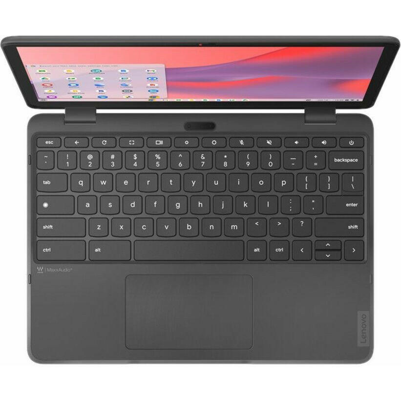 Lenovo 500E 12.2" Chromebook N100 4GB RAM 32GB Storage Graphite Gray 2-in-1 Versatile Device