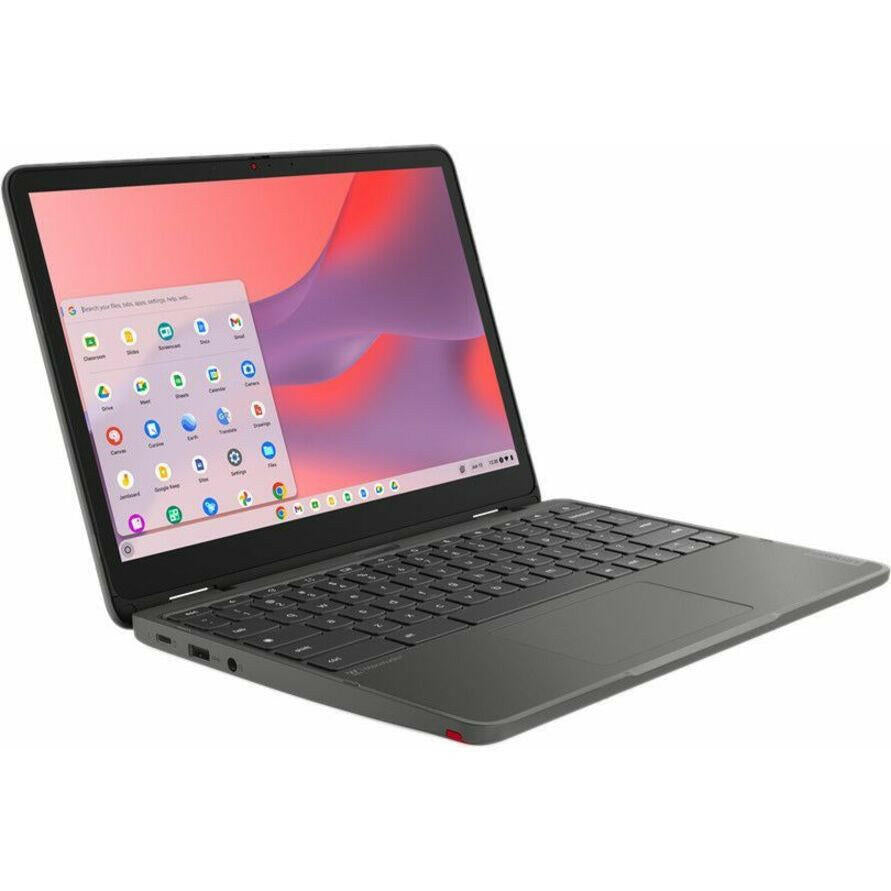 Lenovo 500E 12.2" Chromebook N100 4GB RAM 32GB Storage Graphite Gray 2-in-1 Versatile Device