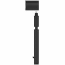 Side view of the sleek Lenovo ThinkVision MS30 Soundbar demonstrating its minimalist design and USB charging feature, ideal for enhancing audio quality in any workspace.