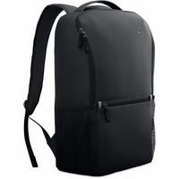 A side angle of the Dell EcoLoop 14-16In Backpack, emphasizing its water-resistant fabric and thoughtful design for those on the go.