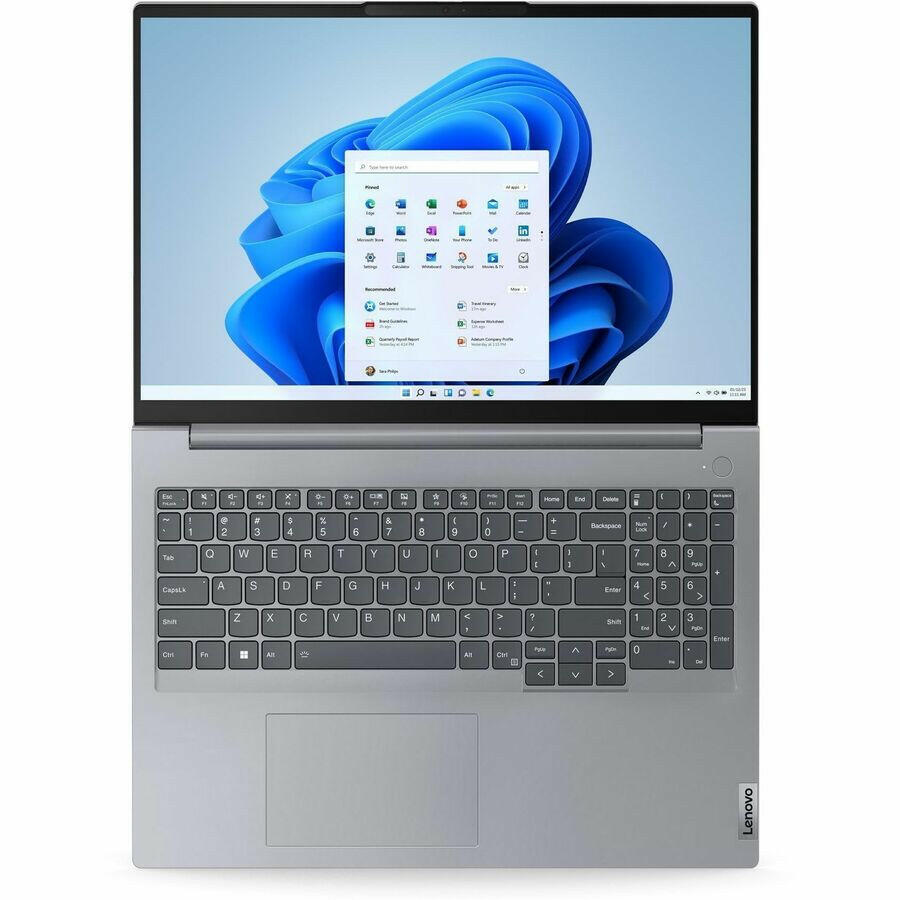 Lenovo ThinkBook 16 G7 Laptop, 16GB RAM, 256GB SSD, 16" FHD Display, Arctic Gray