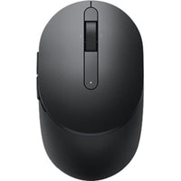 Top view of the Dell MS5120W Pro Wireless Mouse highlighting its sleek black finish and advanced design features for optimal productivity.