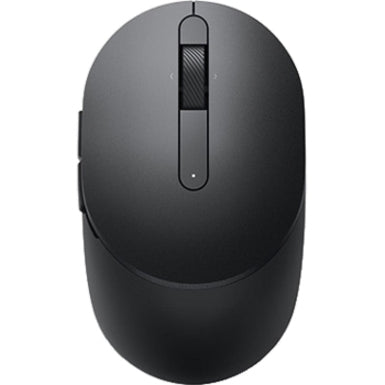 Top view of the Dell MS5120W Pro Wireless Mouse highlighting its sleek black finish and advanced design features for optimal productivity.