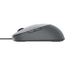 Side view of the Dell MS3220 Laser Mouse showcasing its sleek design and ergonomic features, ideal for precision tasks.