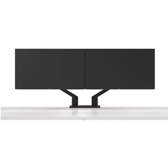 Dell Dual Monitor Desk Mount – Supports 2 Displays Up To 27" – Adjustable Arm – Fast Setup – Black