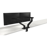 Dell Dual Monitor Desk Mount – Supports 2 Displays Up To 27" – Adjustable Arm – Fast Setup – Black