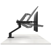 Dell Dual Monitor Desk Mount – Supports 2 Displays Up To 27" – Adjustable Arm – Fast Setup – Black