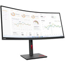 Lenovo ThinkVision T34w-30 34" UW-QHD Curved LED Monitor - 3440x1440, 21:9, 4ms, HDMI, USB-C Default Title