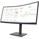 Lenovo ThinkVision T34w-30 34" UW-QHD Curved LED Monitor - 3440x1440, 21:9, 4ms, HDMI, USB-C