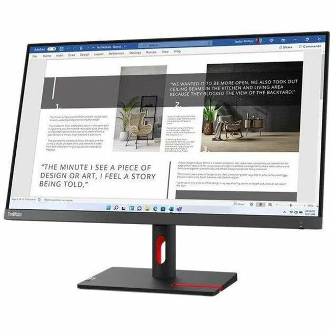 Lenovo ThinkVision S27i-30 27" Full HD IPS Monitor - 1920x1080, 300 Nit, 4ms, HDMI, Storm Gray