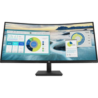HP P34HC G4 34" WQHD Curved Ultrawide Monitor with USB-C | Ergonomic Design & Enhanced Productivity