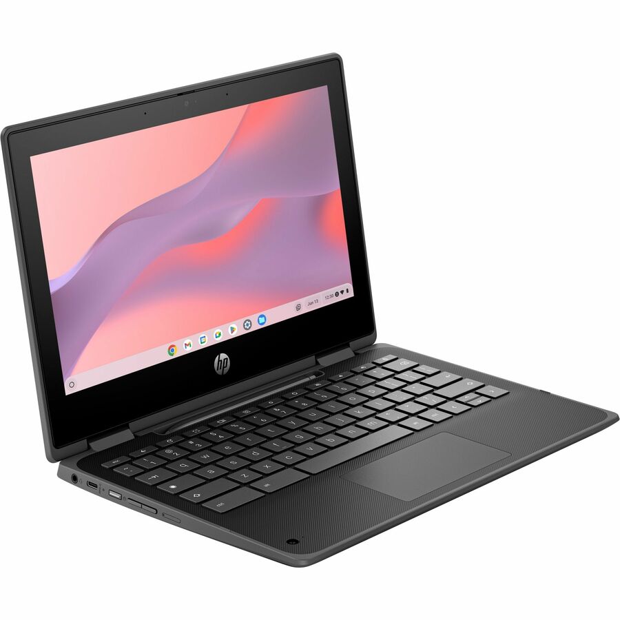 HP Pro X360 Fortis Chromebook N100, 8GB RAM, 64GB Storage, Rugged Convertible Design, Black