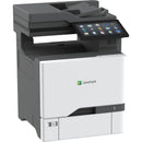 Lexmark CX735adse Color Laser Multifunction Printer showcasing a sleek design and intuitive touchscreen interface, designed for outstanding performance and security, perfect for mid-to-large workgroups with 52 PPM printing speed.
