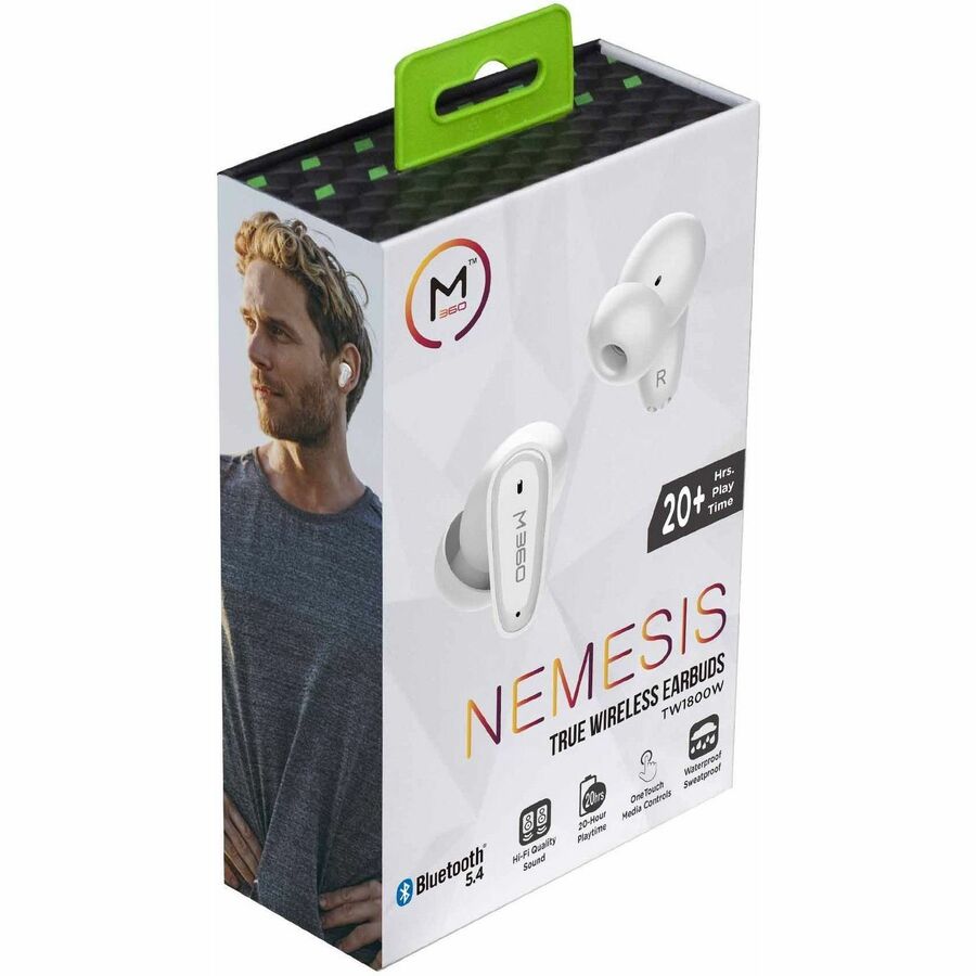 Morpheus 360 Nemesis Wireless Earbuds | HiFi Sound | 20H Battery Life | Waterproof | Bluetooth 5.4