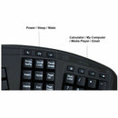 Adesso TruForm Ergonomic Touchpad Keyboard with Integrated Palm Rest & Multimedia Hotkeys