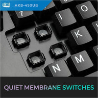 Adesso TruForm Ergonomic Touchpad Keyboard with Integrated Palm Rest & Multimedia Hotkeys