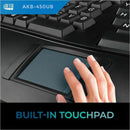 Adesso TruForm Ergonomic Touchpad Keyboard with Integrated Palm Rest & Multimedia Hotkeys
