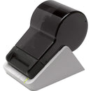 Side angle of the Seiko 203 DPI Smart Label Printer, emphasizing its innovative design and functionality for direct thermal printing.