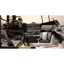 Dynamic setup with the Seiko 203 DPI Smart Label Printer amidst technical equipment, highlighting innovation in label printing for professional use.
