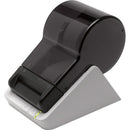 Front view of the Seiko 203 DPI Smart Label Printer demonstrating its sleek design and easy-to-use button interface. Ideal for quick label creation with customizable options.