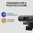 Logitech Brio 500 HD Webcam | Full HD 1080p | Auto Light Correction & Framing | Graphite