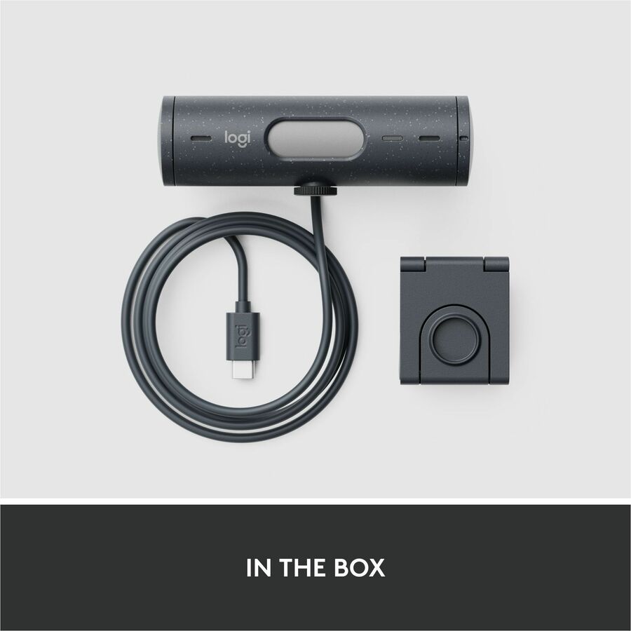 Logitech Brio 500 HD Webcam | Full HD 1080p | Auto Light Correction & Framing | Graphite