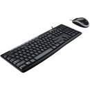 Logitech MK200 Black Keyboard And Mouse Set - Whisper-Quiet Keys, One-Touch Controls, Durable Design
