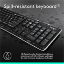 Logitech K270 Wireless Keyboard - 2.4G Connection, Long Battery Life, Spill-Resistant, Full-Size Layout