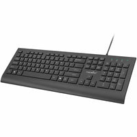 Rocstor K10 Wired USB Keyboard | 104 Key QWERTY Layout | Durable Design for Efficient Typing
