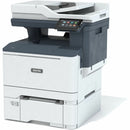 Side view of the Xerox C325 Color Laser Multifunction Printer highlighting its robust capabilities including duplex printing, ideal for busy office environments with efficient workflows.