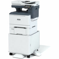 Side view of the Xerox C325 Color Laser Multifunction Printer featuring dual paper trays and advanced control panel, perfect for busy office environments.