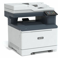 Xerox C325 Color Laser Multifunction Printer showcasing its sleek design and advanced features, ideal for enhanced workplace productivity with wired and wireless capabilities, printing up to 35 pages per minute at 1200x1200dpi.