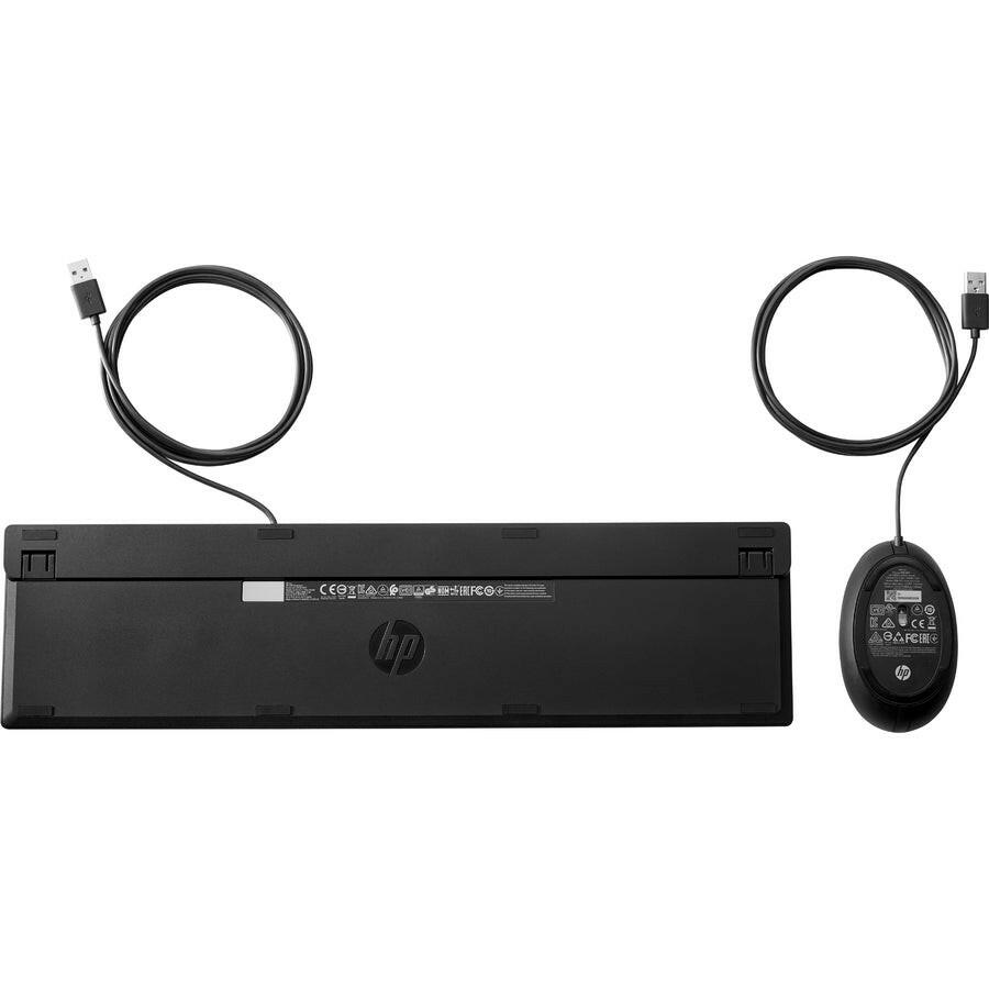 HP Wired Desktop 320MK Keyboard and Mouse - Comfort, Efficiency, USB Connectivity, Eco-Friendly Design