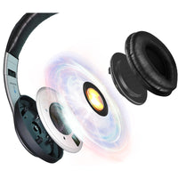 Exploded view of the Adesso Xtream P500 Bluetooth Headset showing its interior components, illustrating the quality and design that enhance audio experience.